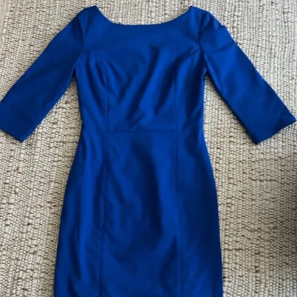 cobalt blue work dress Donna Dress in Blue | Knee-Length